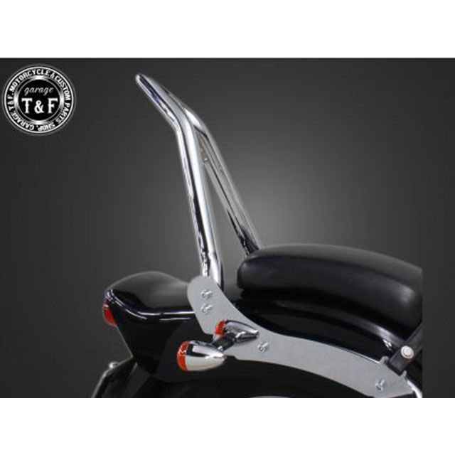 ガレージT&F ドラッグスター400 極太Φ38シーシーバーショート 純正フェンダー専用（メッキ） ドラッグスター400 タイプ 純正ウィンカー対応 プレート ・7021841