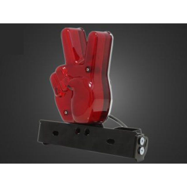 ガレージT&F シーシーバー用ナンバーブラケットKIT＆ドデカピーステールランプ 汎用 サイズ φ38（38mm）専用 ・CCN02738