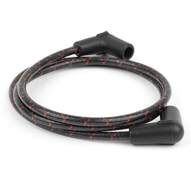 Prism Supply Prism Supply プラグコード 7mm（ブラック/レッド） ハーレー用 ・034911