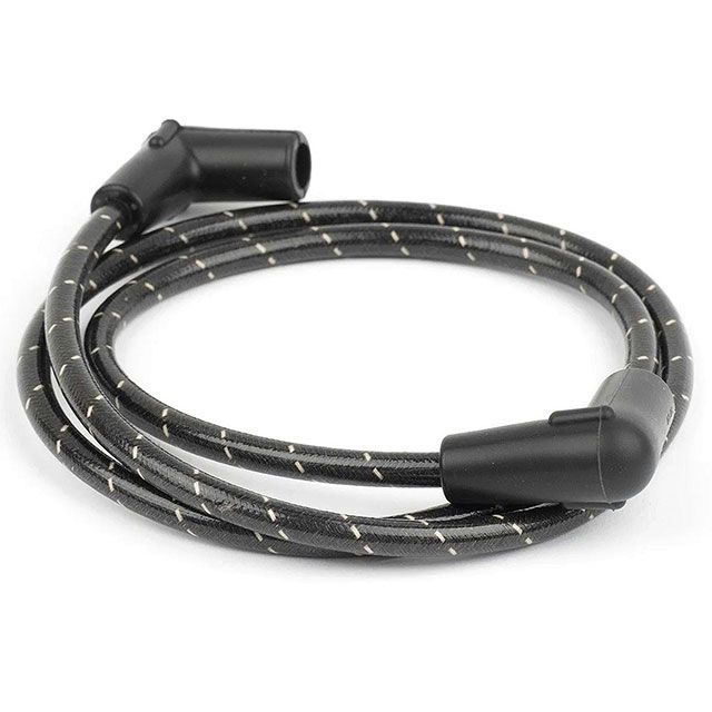 Prism Supply Prism Supply プラグコード 7mm（ブラック/ホワイト） ハーレー用 ・034912