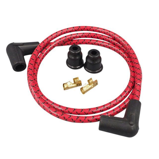 Prism Supply Prism Supply プラグコード 7mm（レッド/ブラック） ハーレー用 ・034913