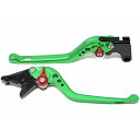SPEEDRA アジャストレバー 3Dロング(レバー本体:グリーン) X-ADV アジャスター シルバー LVEG089GN-SR