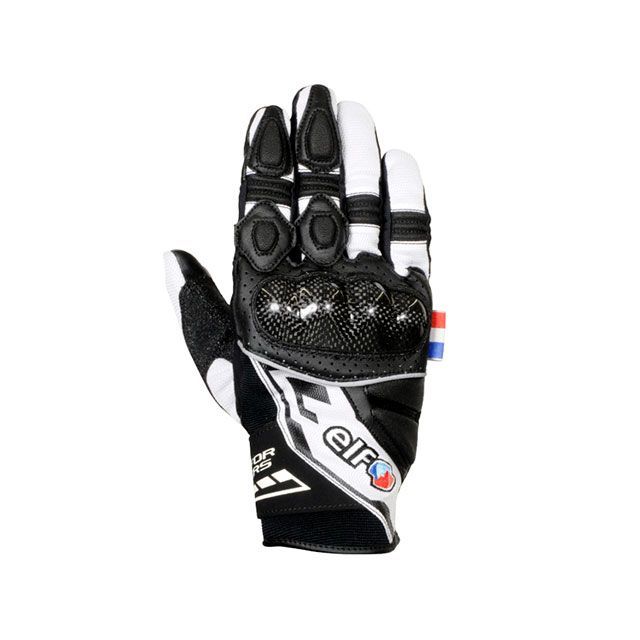 エルフ 2025春夏モデル EG-S525 ストラーダメッシュグローブ（ホワイト＆ブラック） サイズ M EG-S525