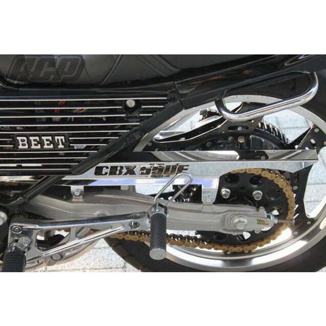 ACP CBX550F用 ロゴ入り メッキチェーンケース STC044 ACP チェーン関連パーツ バイク CBX400F CBX550F