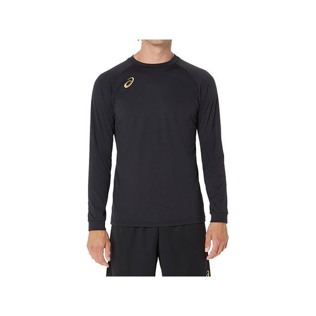 ●メーカー名：アシックス / ASICS●商品名：2053A216 プラクティス長袖シャツ（背面ビックロゴ）/（パフォーマンスブラック×ピュアゴールド）●サイズ S・サイズ：Mはこちら・サイズ：Lはこちら・サイズ：XLはこちら●メーカー品番：2053A216●JANコード：4570158453806商品の保証は、メーカー保証書の内容に準じます。カラーパフォーマンスブラック×ピュアゴールド素材ポリエステル100％サイズS・M・L・XL・2XLアシックスオリジナルサイズ（参考寸法Lサイズ）身巾：約53cm、着丈：約71cm原産国インドネシア備考右胸のマークは刺繍、背面に大きめのアシックスロゴをラメプリントで表現した長袖シャツ※掲載画像はイメージです。実際の商品とは色味や仕様が異なる場合がございます。