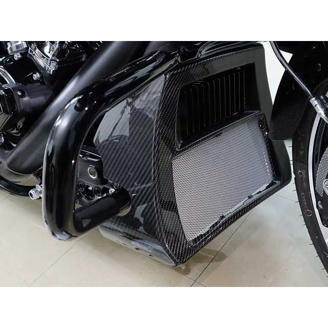 SPEEDRA オイルクーラーカバー ドライカーボン 仕様 フォージドカーボン（艶あり）...