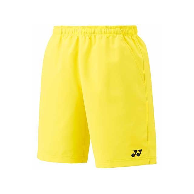 ●メーカー名：ヨネックス / YONEX●商品名：15150 ユニハーフパンツ（ライトイエロー）●サイズ L・サイズ：SSはこちら・サイズ：Sはこちら●メーカー品番：15150●JANコード：4550675009465商品の保証は、メーカー保証書の内容に準じます。●カラーライトイエロー●サイズ規格SS・S・M・L・O・XO●仕様素材：ポリエステル100％仕様：ベリークール、UVカット、吸汗速乾、ストレッチ、制電、透け防止●原産国ベトナム/日本●備考日本バドミントン協会審査合格品テクノロジー：ナノセルネオ、アイソメトリック、ソニックフレアシステム、エアロ形状、内蔵T型ジョイント、スーパースリムシャフト、レクシスシャフト、E. B. CAP PLUS、ベリークール、UVカット、吸汗速乾、制電●写真注意※モデル撮影写真はスタジオ撮影の為、色味が異なる場合がございます。※画像はイメージです。