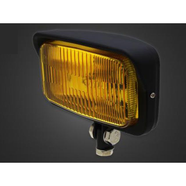 ガレージT&F シャドウスラッシャー400 ビンテージスクエアヘッドライト＋ステーSET（タイプA） シャドウスラッシャー400 タイプ マットブラック・イエローレンズ ・4023425