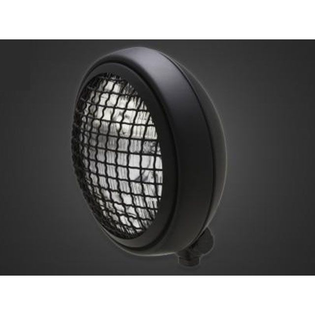 ガレージT&F SR400 5.75インチグリルヘッドライト＋ステーSET（タイプC） SR400 タイプ マットブラック・クリアーレンズ ・4023664