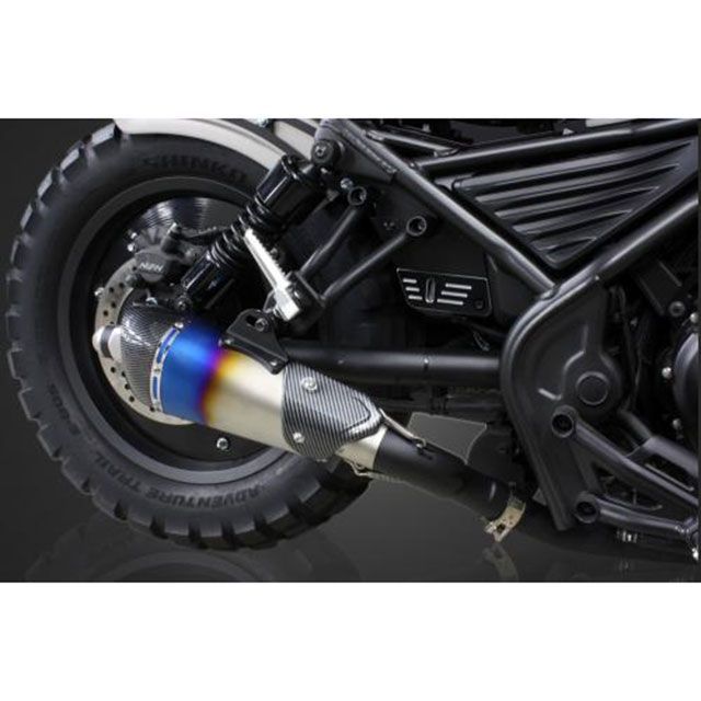 ガレージT&F レブル250 コンバットマフラー シングルKIT（ヒートグラデーション） レブル250S レブル250 ・704111