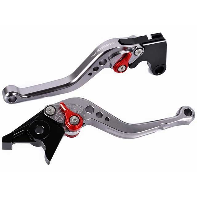 SPEEDRA アジャストレバー スタンダードショート（レバー本体カラー：チタン） XMAX250 アジャスターカラー シルバー LVCG091TM-SR