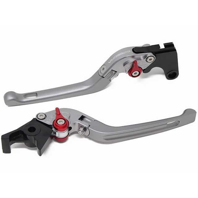 SPEEDRA アジャストレバー 3D可倒式（レバー本体カラー：チタン） XMAX250 アジャスターカラー ブラック LVDG091TM-BK