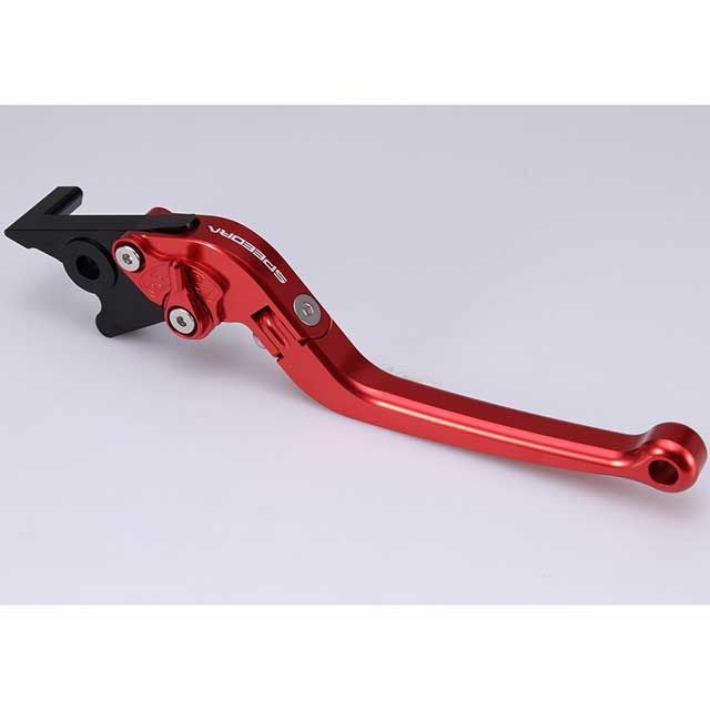 SPEEDRA アジャストブレーキレバー スタンダード可倒式（レバー本体カラー：レッド） アジャスターカラー ブルー LVAG082RD-BE