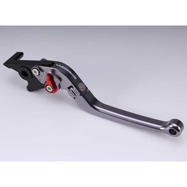 SPEEDRA アジャストブレーキレバー スタンダード可倒式（レバー本体カラー：チタン） アジャスターカラー シルバー LVAG082TM-SR
