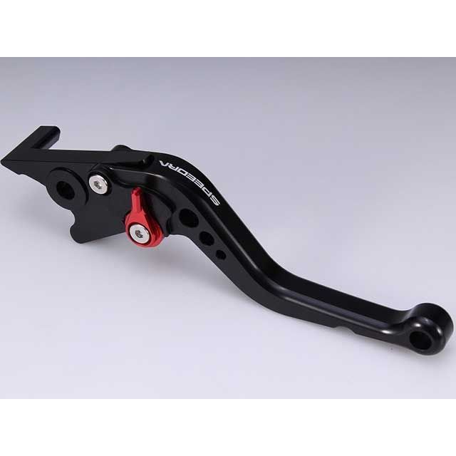 SPEEDRA アジャストブレーキレバー スタンダードショート（レバー本体カラー：ブラック） アジャスターカラー レッド LVCG082BK-RD