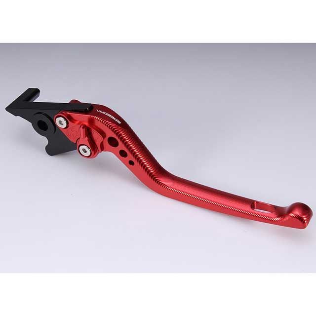 SPEEDRA アジャストブレーキレバー 3Dロング（レバー本体カラー：レッド） アジャスターカラー ブルー LVEG082RD-BE