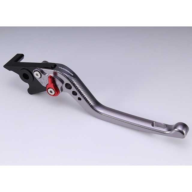 SPEEDRA アジャストブレーキレバー 3Dロング（レバー本体カラー：チタン） アジャスターカラー ブラック LVEG082TM-BK
