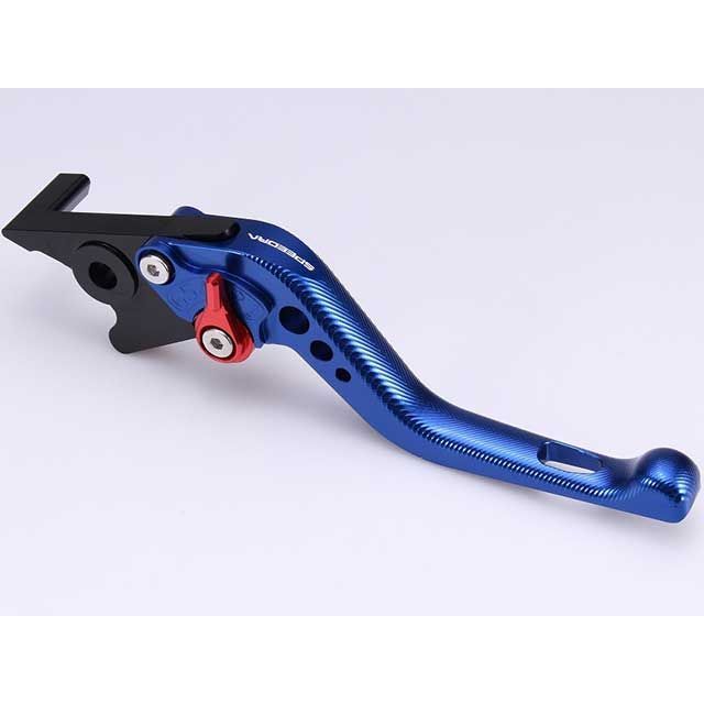 SPEEDRA アジャストブレーキレバー 3Dショート（レバー本体カラー：ブルー） アジャスターカラー ブラック LVFG082BE-BK