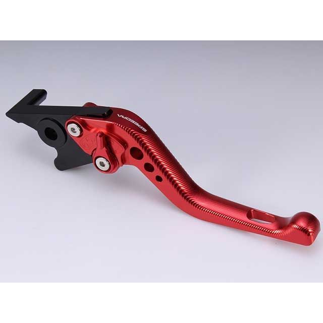 SPEEDRA アジャストブレーキレバー 3Dショート（レバー本体カラー：レッド） アジャスターカラー ゴールド LVFG082RD-GD