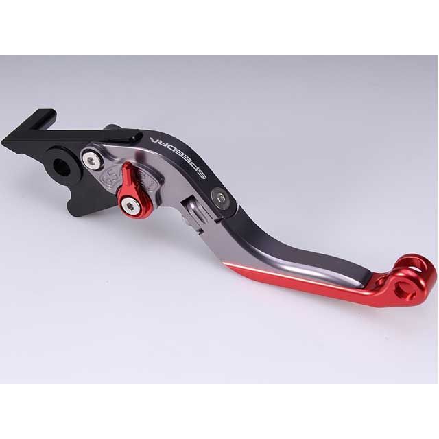 SPEEDRA アジャストブレーキレバー 可倒延長式（レバー本体カラー：チタン） アジャスターカラー レッド エクステンションカラー チタン LVGG082TM-RDTM