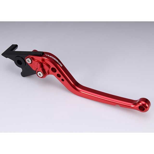 SPEEDRA アジャストブレーキレバー スタンダードロング（レバー本体カラー：レッド） MT-07 Y-AMT アジャスターカラー ブラック LVBG092RD-BK