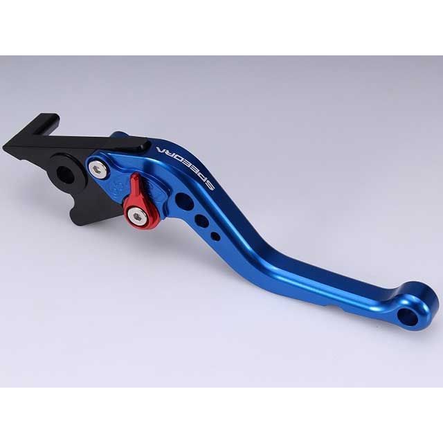 SPEEDRA アジャストブレーキレバー スタンダードショート（レバー本体カラー：ブルー） MT-07 Y-AMT アジャスターカラー レッド LVCG092BE-RD