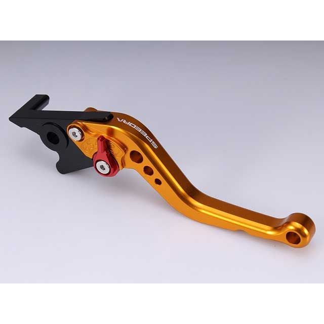 SPEEDRA アジャストブレーキレバー スタンダードショート（レバー本体カラー：ゴールド） MT-07 Y-AMT アジャスターカラー シルバー LVCG092GD-SR