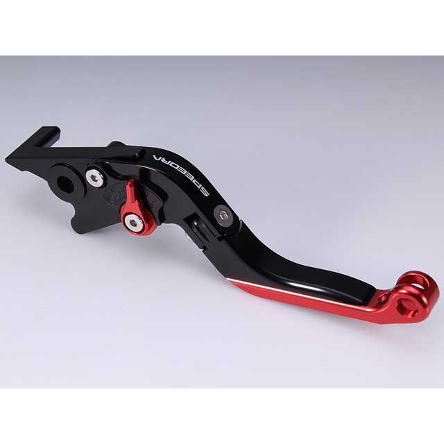 SPEEDRA アジャストブレーキレバー 可倒延長式（レバー本体カラー：ブラック） MT-07 Y-AMT アジャスターカラー シルバー エクステンションカラー ブルー LVGG092BK-SRBE