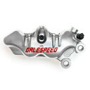 ゲイルスピード Elaborate フロント4P アキシャルキャリパー φ34/30 SCMボルト/チタンピストン仕様(右)シルバー 汎用 GSFCAR3430...