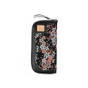 デグナー W-48K 花山レザーロングジップウォレット(京桜/ブラック) W-48K