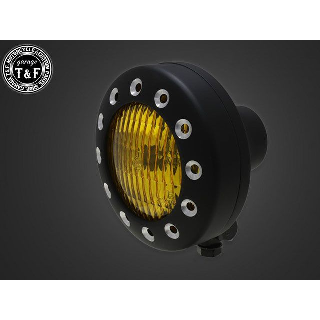 ガレージT&F スティード400（VLS）4.5インチドリルドヘッドライト＋ステーSET（タイプD） スティード40..