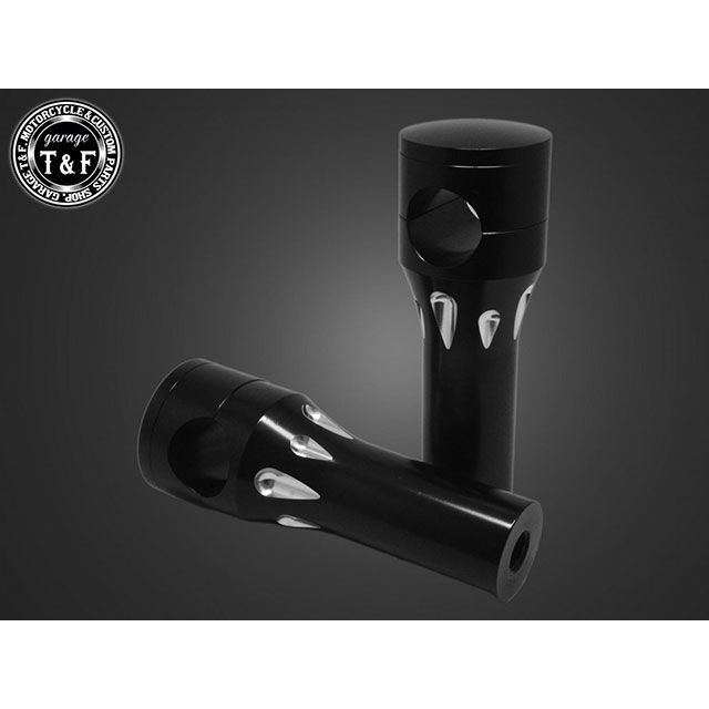 ガレージT&F シャドウ400 ステルスハンドルポスト4インチ（ブラック) シャドウ400 ・4024221