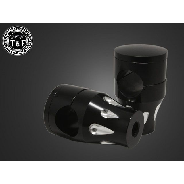 ガレージT&F イントルーダー400クラシック ステルスハンドルポスト2インチ（ブラック) イントルーダー4..