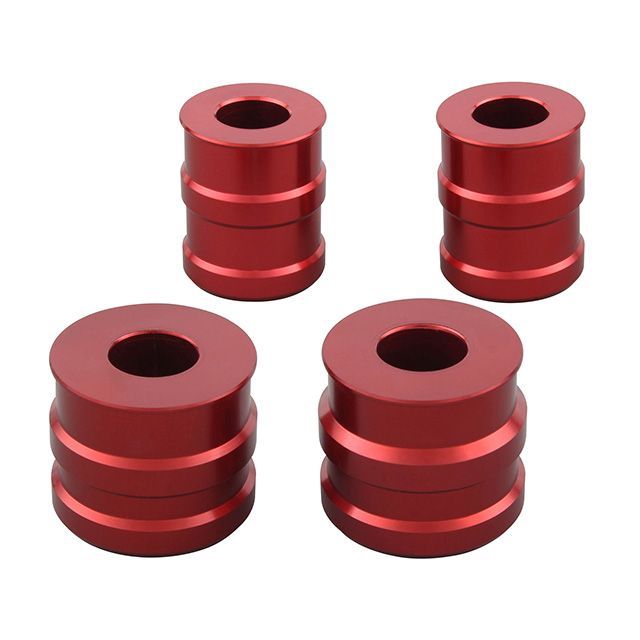 シフトアップ アクスルカラー フロント＆リヤセット GROM カラー レッド 260385-02