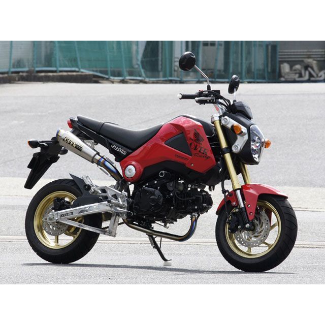 オーバーレーシング GP-PERFORMANCE RS-R フルチタンマフラー アップ GROM 13-22-22R