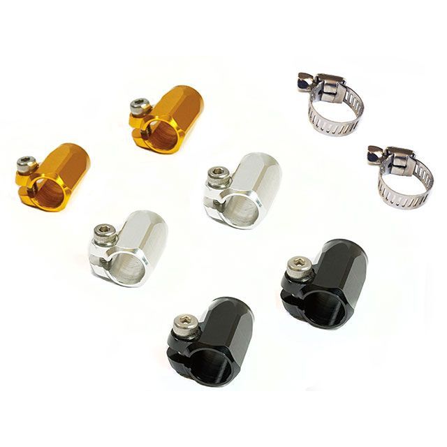 テラモト カスタムウォーターホース クランプ/ホースバンド セット（ブラック） Z900RS CL-BK01