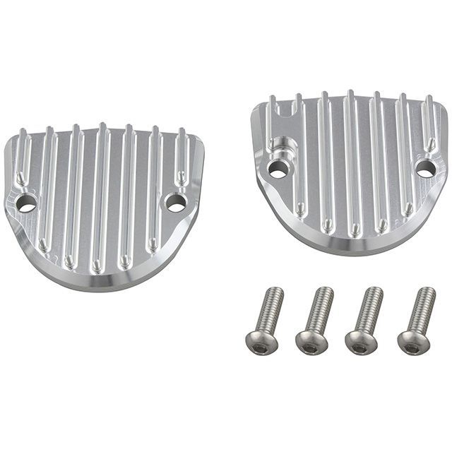 シフトアップ ビレットフィンタペットキャップセット（シルバー） 290114-03