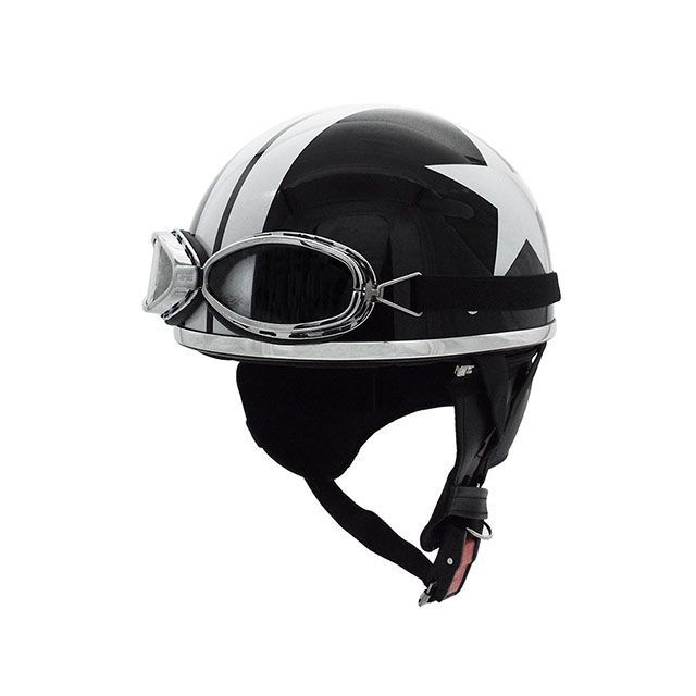 スピードピット CL-950EX ゴーグル付きヘルメット（パールブラック/スター） CL-950EX(2)