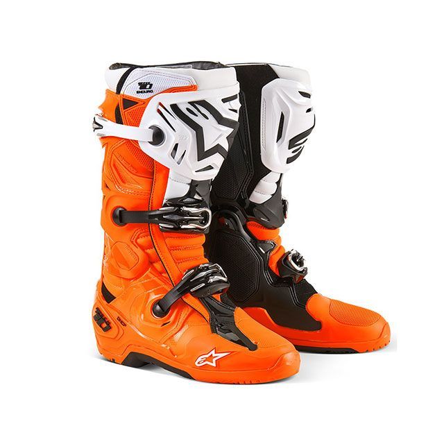 アルパインスターズ TECH10 エンデューロブーツ（オレンジ/ブラック/ホワイト） サイズ 8（26.5cm） D8910(2)
