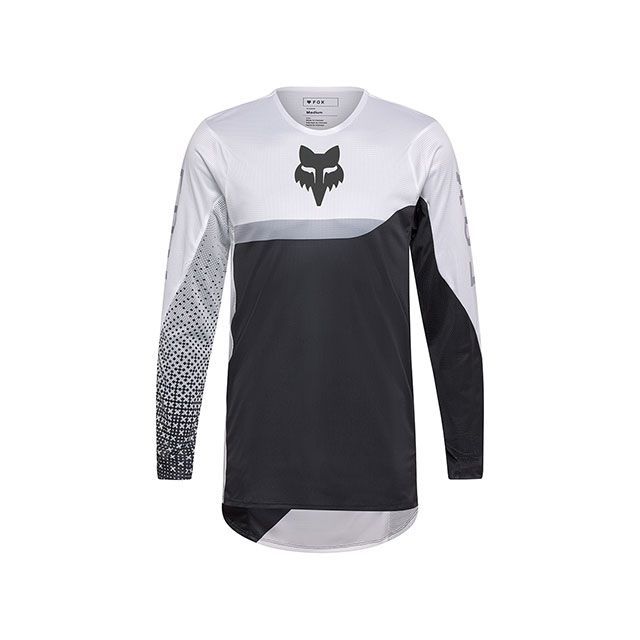 フォックス フレックスエアージャージ フラクチャー（ホワイト/ブラック） サイズ S D9119