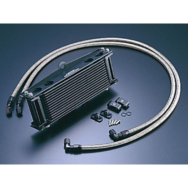 アクティブ オイルクーラーキット（サイド廻し）ストレート ＃6 9-10R ブラック仕様 ZEPHYR400 ZEPHYR4..