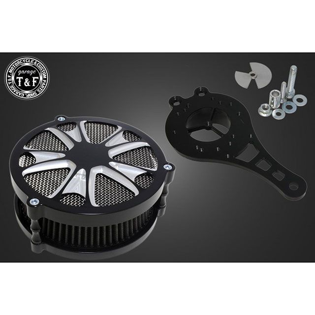 ガレージT&F ドラッグスター250 ラグジュアリーエアクリーナーKITスター（コントラスト） ドラッグスタ..