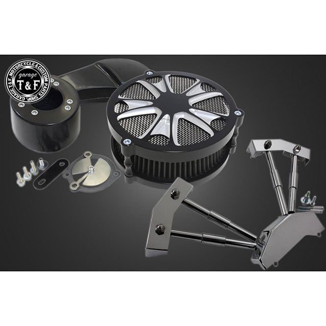 ガレージT&F スティード400 ラグジュアリースター＆プッシュロッドカバーSET（コントラスト） スティー..