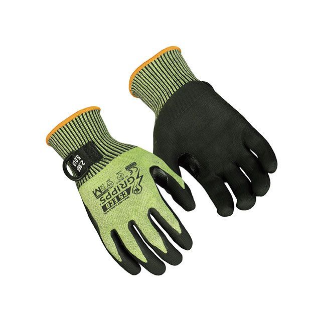 ●メーカー名：WORKPRO(ワークプロ)●商品名：S21627-LGRIPPS グリップス C5 Eco グローブ Lサイズ●メーカー品番：S21627-L●JANコード：9353381004114商品の保証は、メーカー保証書の内容に準じます。仕様サイズ：L手首の色：白色最大荷重（kg）：2.3重さ（g）：285カットレベル：5ANSI/ISEA-121-2018 Compliant 落下防止規格：ありヨーロッパ規格：EN 388 2016 4X43E 機械的リスクに対する防護手袋耐切創性規格：A5防水性能：あり備考再生プラスチックでできています。カットレベルはC5、耐切創規格はA5となります。最大限の耐切創性を実現する柔軟なグラスファイバー製です。二重コーティングされたサンディ加工のニトリルグローブです。追加のプロテクションによってサムクロッチが強化されています。H01060、H01062、H01067のシリーズと互換性があります。写真注意※画像はS21627-Mです。※手首の色がサイズで異なります。M：黄色、L：白色※掲載画像はイメージです。実際の商品とは色味や仕様が異なる場合がございます。