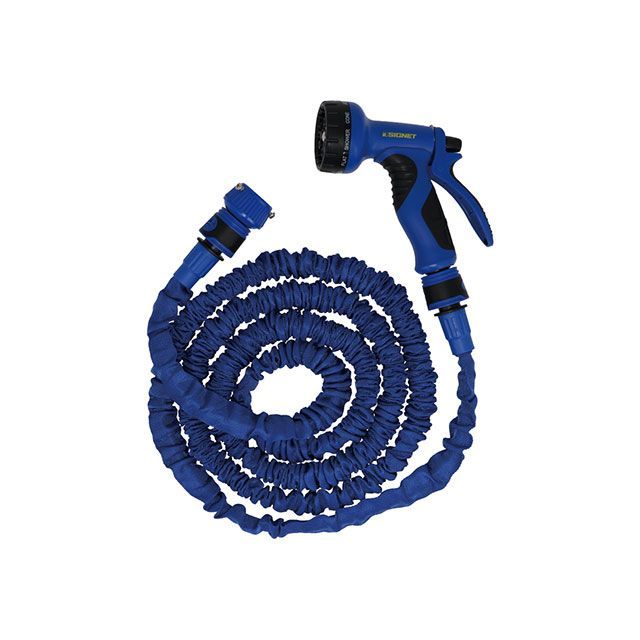 Tool Kits - シグネット 99877 散水ホース 3倍伸縮式 切替10種 7.5m 洗車 掃除 ガーデニング 水やり 99877