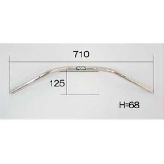 【正規品】ポッシュフェイス ステンレスツーリングバー W800 ・043062-ST