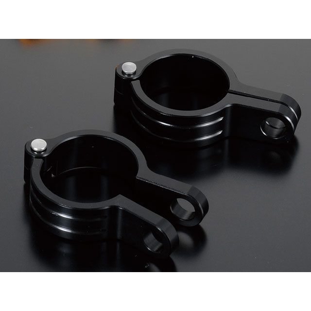 ポッシュフェイス マシンドウインカーベースクランプ 汎用 適合フォーク径 φ35mm カラー ブラック ・090235-06