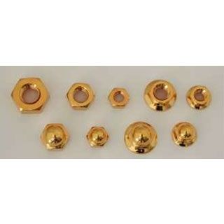 クリエイティブ・ファクトリー ポッシュ 24Kメッキ ステンレスフランジ付ナット 汎用 サイズ M6 P1.00/2個入 ・811675-06