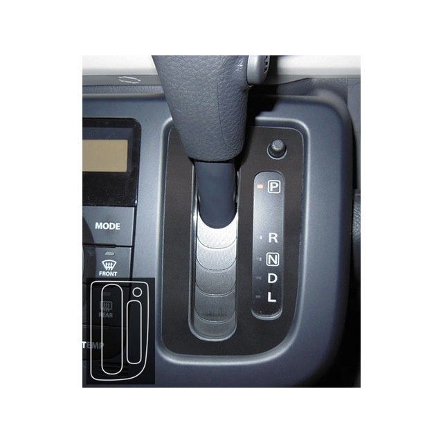 ハセプロ アートレザー/バックスキンルック ニッサン モコ MG33S（2011.2〜） シフトパネル ブラック LCBS-SPN10