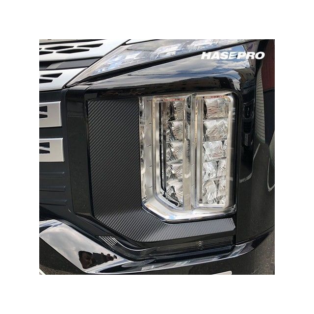 ハセプロ アートシート ミツビシ デリカD：5 CV1W（2019.2〜）※後期ディーゼル ヘッドライトサイドガーニッシュ ブラック MS-HSGM1